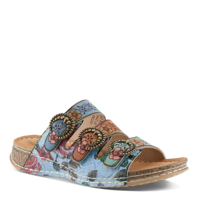 L'Artiste L'ARTISTE GOTTAHAVE SANDALS sandal in tan multi with handcrafted leather design