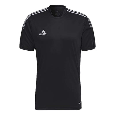 adidas Man's TIRO JSY Word R Tee - BLACK / WHITE