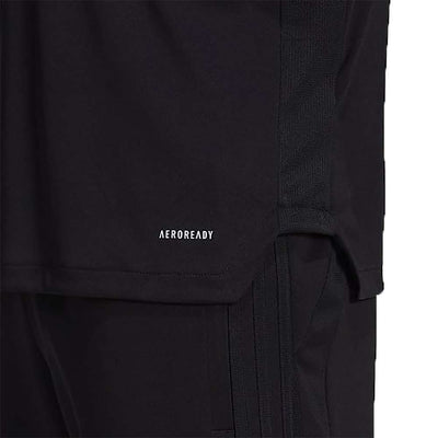 adidas Man's TIRO JSY Word R Tee - BLACK / WHITE