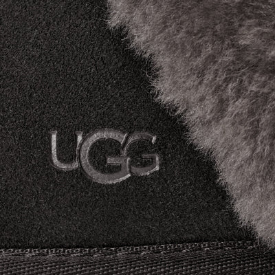 UGG Scuffette II Womens Slippers — Black/Grey Suede