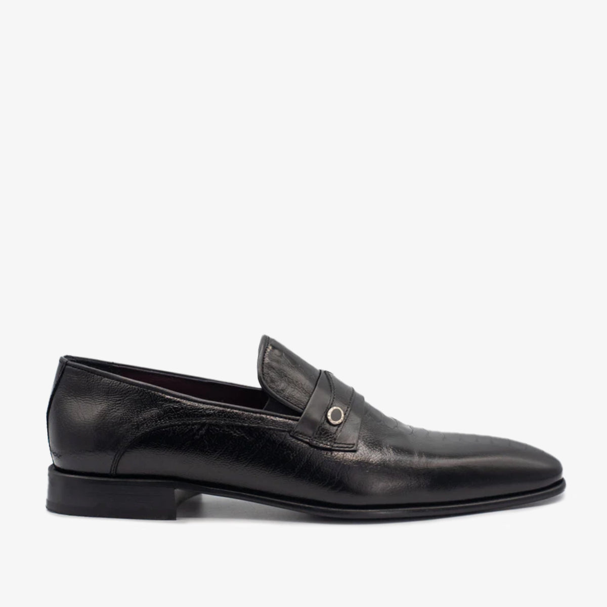 Vinci Leather The Bangkok Black Penny Loafer Men Shoe – product view 1