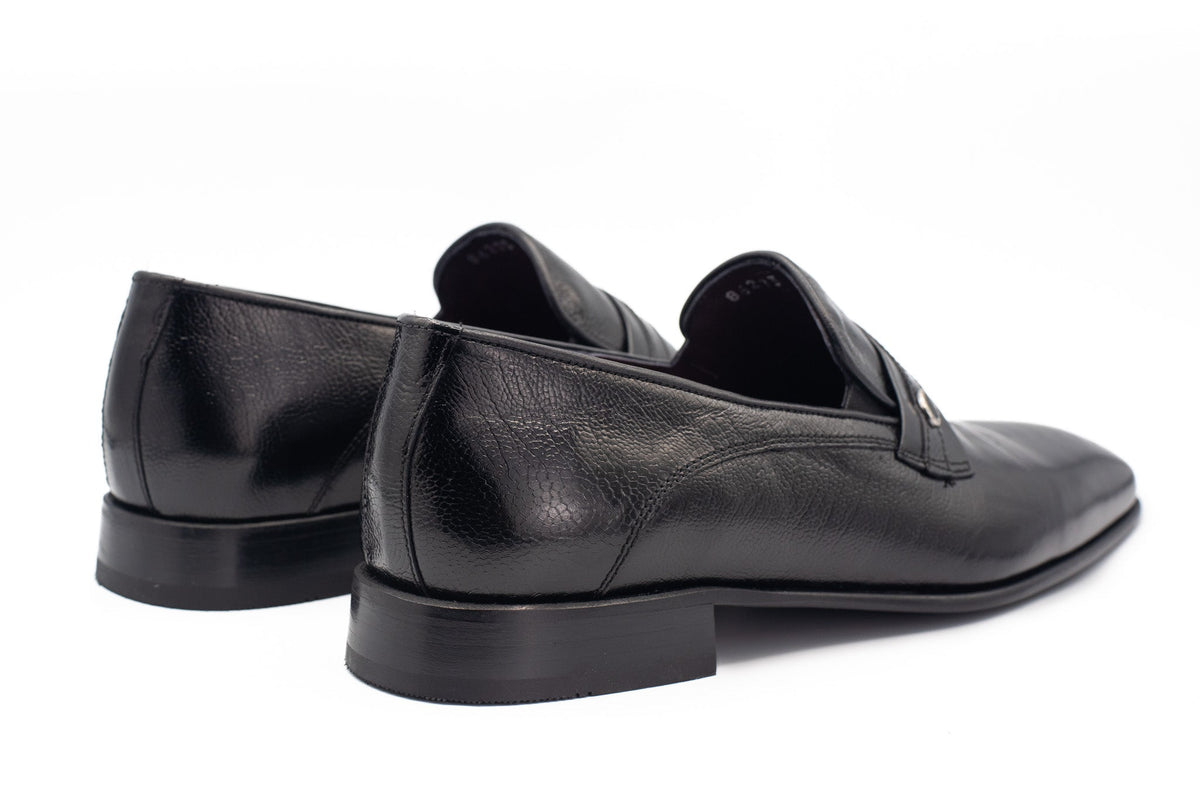 Vinci Leather The Bangkok Black Penny Loafer Men Shoe – product view 3