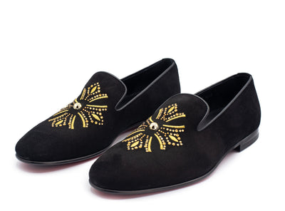 Vinci Leather The Lazio Shoe Black Suede Slip-on Loafer Men Shoe – product view 6