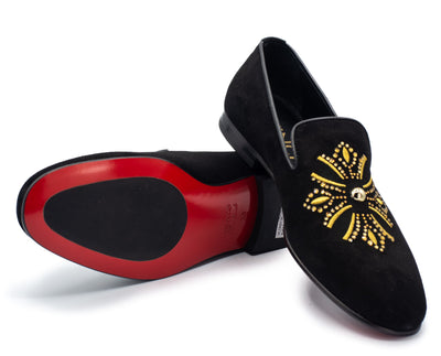 Vinci Leather The Lazio Shoe Black Suede Slip-on Loafer Men Shoe – product view 5