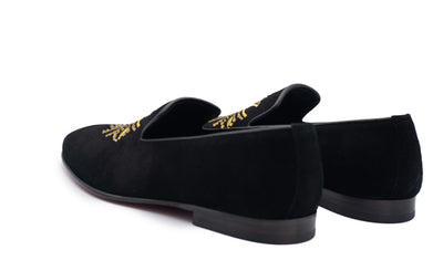 Vinci Leather The Lazio Shoe Black Suede Slip-on Loafer Men Shoe – product view 7