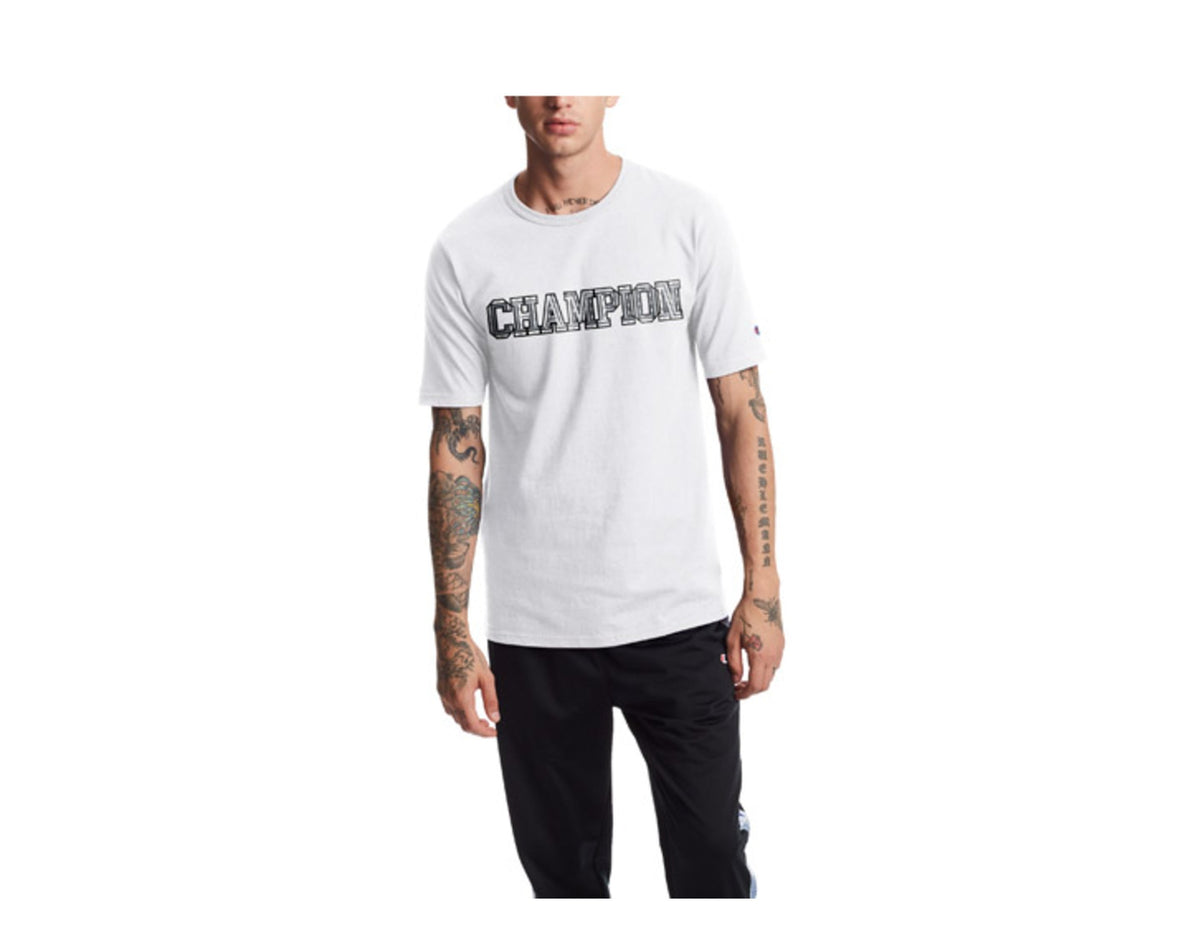 Champion C Life Heritage 3D Logo Men's T-Shirt — White