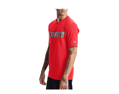 Champion C Life Heritage 3D Logo Men's T-Shirt — Red