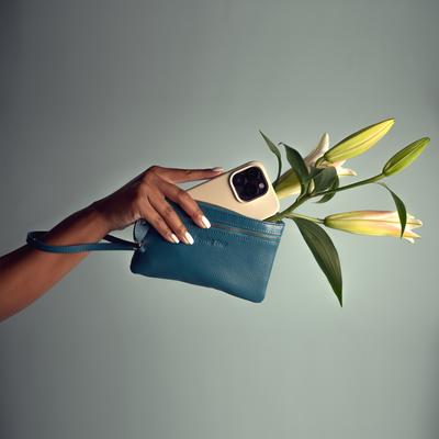 Spring Step Leather Wristlet — product view 2