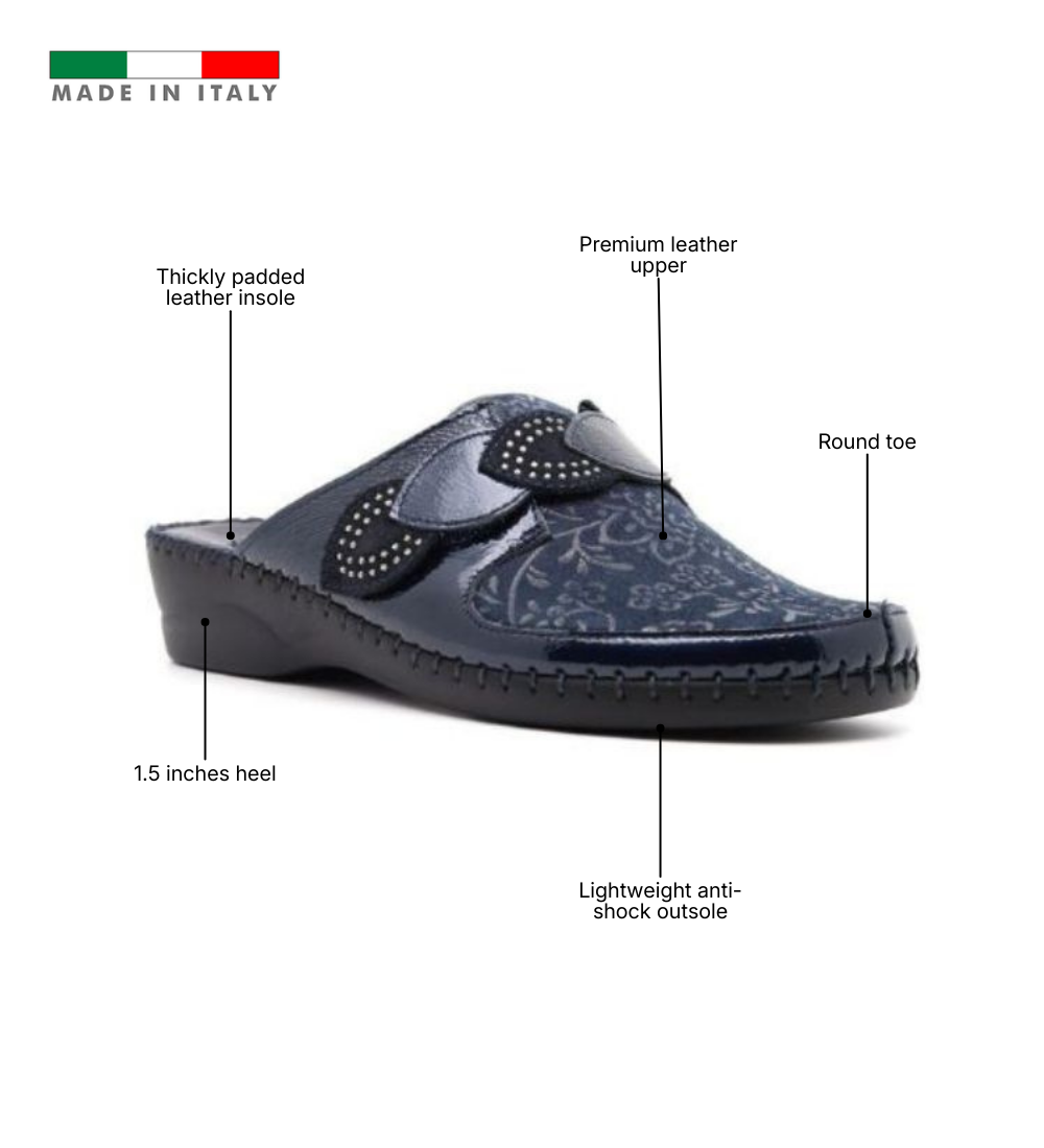 Garden Padded Leather Slide