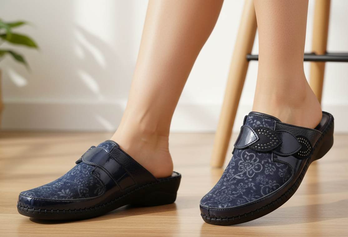 Garden Padded Leather Slide