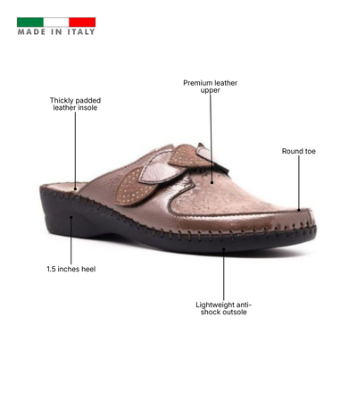 Garden Padded Leather Slide