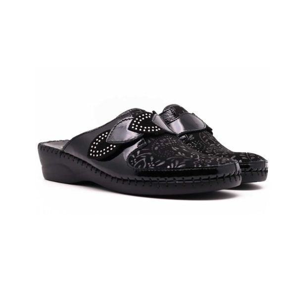 Garden Padded Leather Slide