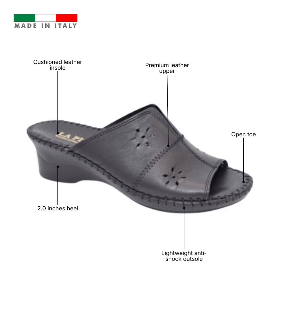 Gemini Anatomical Leather Slide