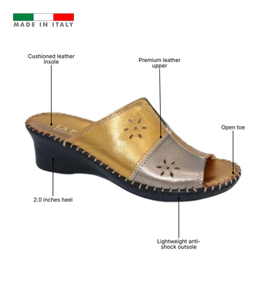 Gemini Anatomical Leather Slide