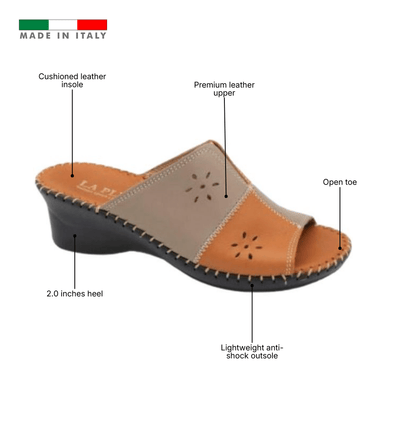 Gemini Anatomical Leather Slide
