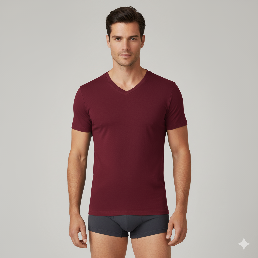 Men’s Bamboo V-Neck Undershirts 3-Pack