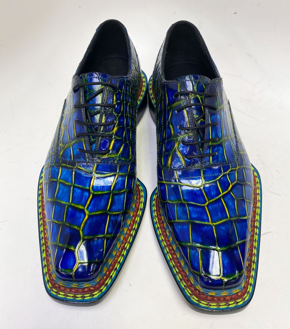 Maurice Ghost II Alligator Oxford - Navy – product view 2