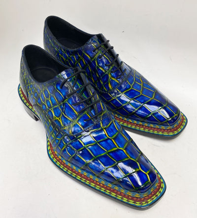 Maurice Ghost II Alligator Oxford - Navy