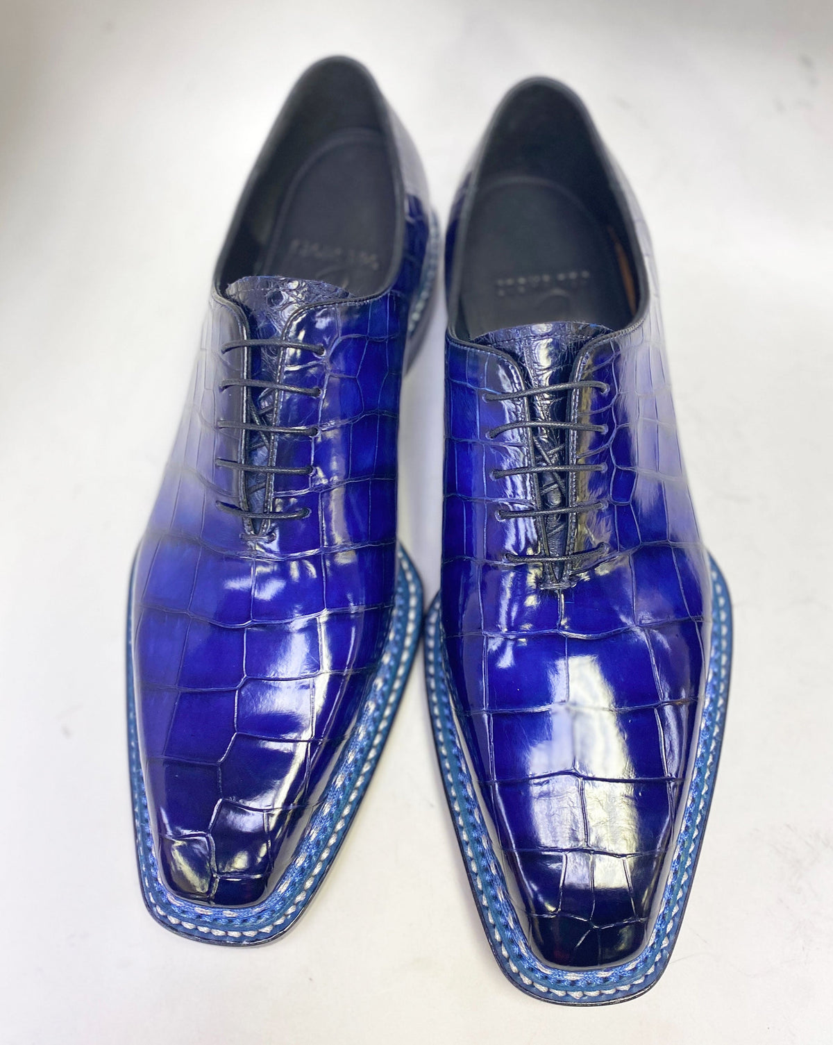 Maurice Ghost Alligator Oxford - Navy – product view 3