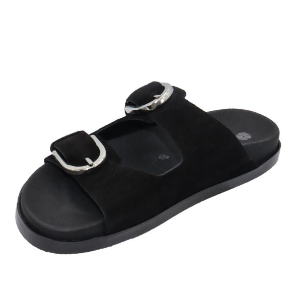 Eric Michael Gianna Suede Slide Sandal