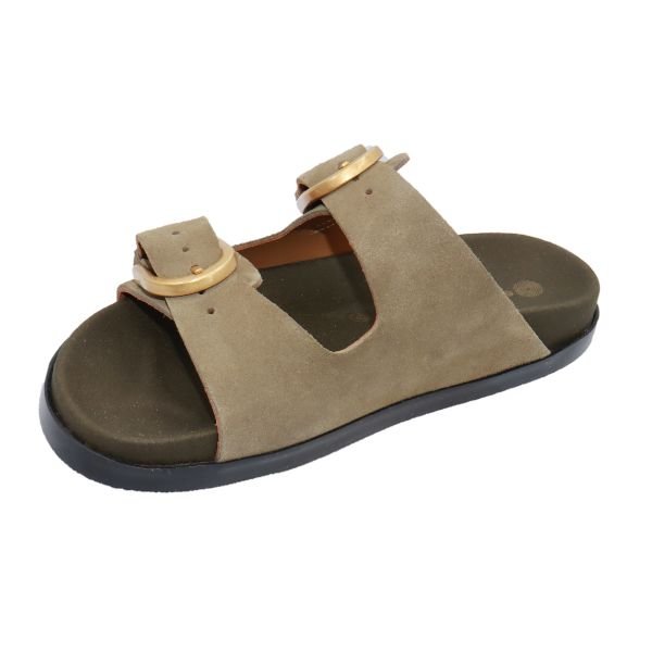 Eric Michael Gianna Suede Slide Sandal