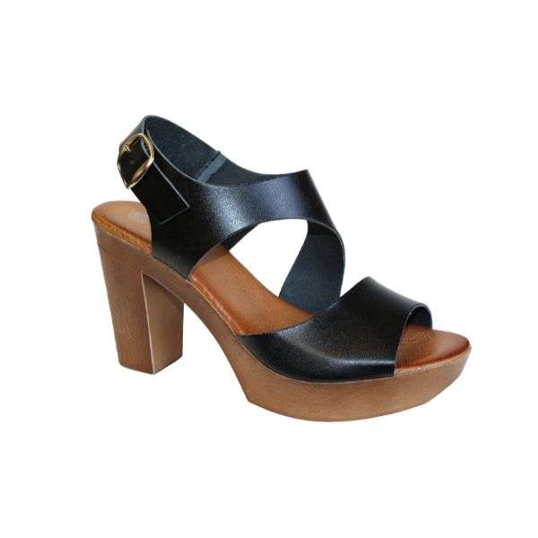 Eric Michael Ginger Women’s Leather Block Heel Sandal