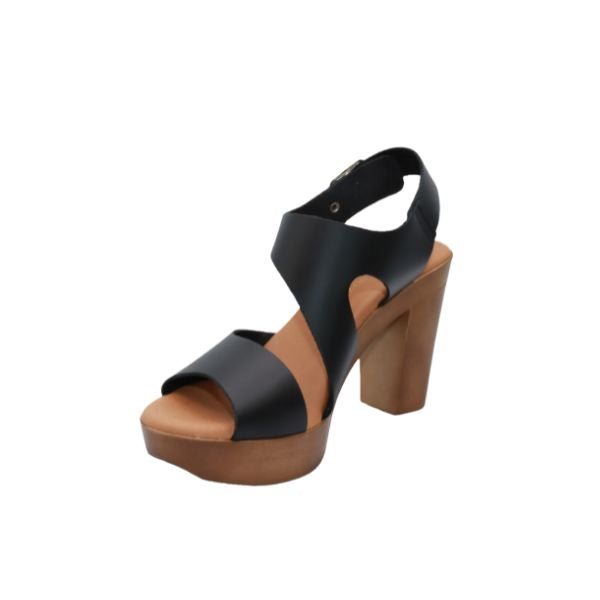 Eric Michael Ginger Women’s Leather Block Heel Sandal