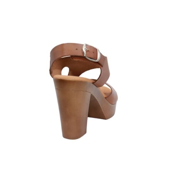 Eric Michael Ginger Women’s Leather Block Heel Sandal