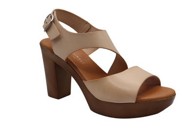 Eric Michael Ginger Women’s Leather Block Heel Sandal