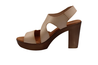 Eric Michael Ginger Women’s Leather Block Heel Sandal