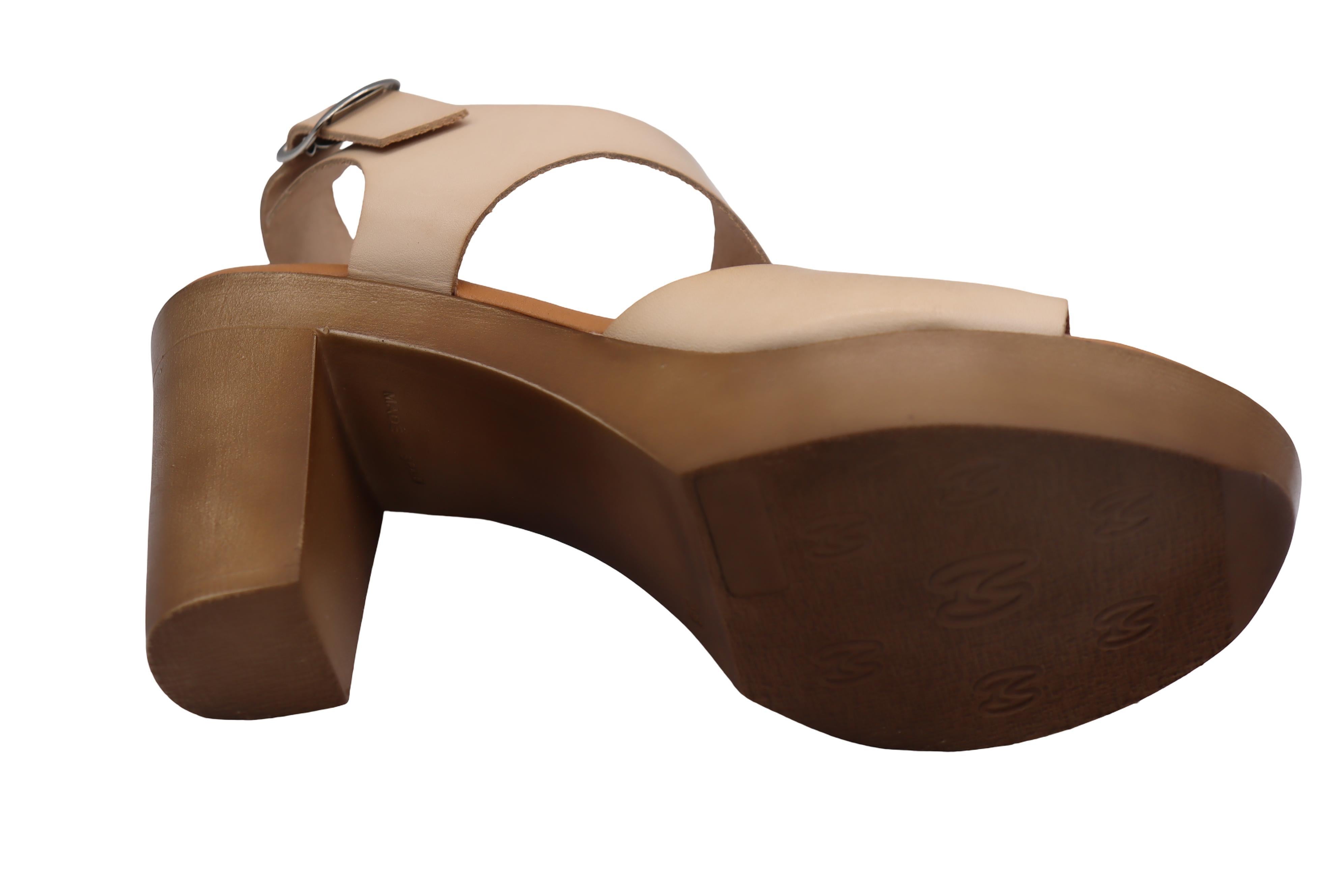 Eric Michael Ginger Women’s Leather Block Heel Sandal