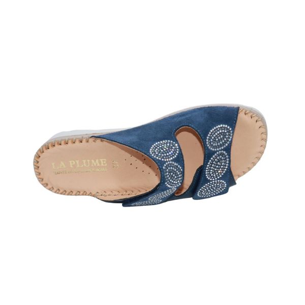 Glitz Gem-Studded Leather Sandal