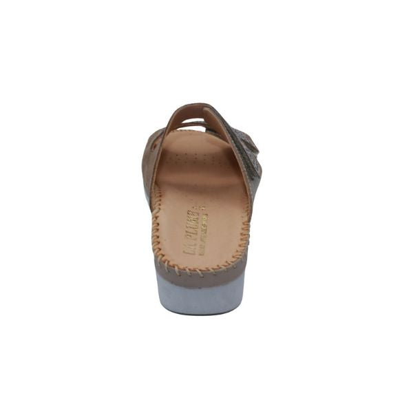 Glitz Gem-Studded Leather Sandal