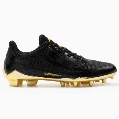 Gold Rush Black & Gold Cleats — Quantum Carbon by Phenom Elite