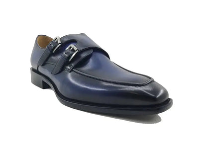 Carrucci Shoes Calfskin Double Monk Loafer KS509 05 Premium Craft Footwear view 7