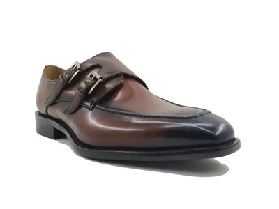 Carrucci Shoes Calfskin Double Monk Loafer KS509 05 Premium Craft Footwear view 16