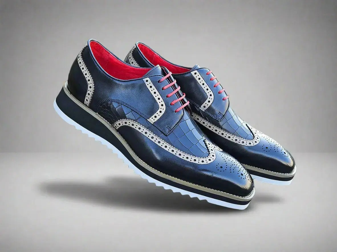 Carrucci Shoes Gorgeous Lace Up Oxford Men’s Leather KS515 35 back view