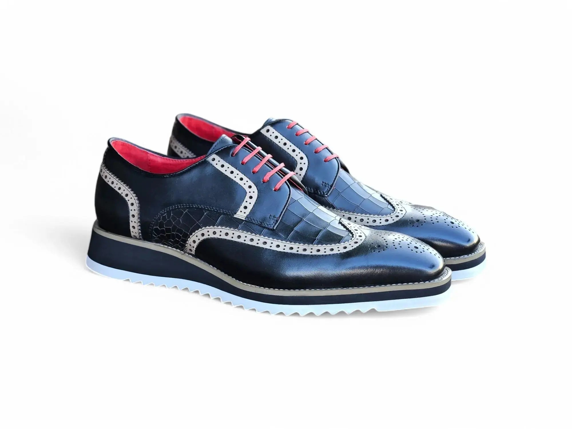 Carrucci Shoes Gorgeous Lace Up Oxford Men’s Leather KS515 35 front view