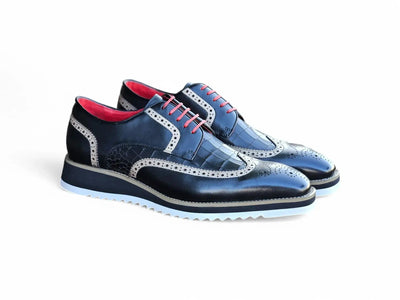 Carrucci Shoes Gorgeous Lace Up Oxford Men’s Leather KS515 35 front view