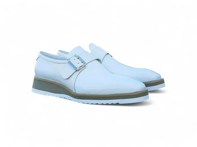 Carrucci Shoes Monkstrap Slip On Classic Leather Patent KS515 38P view 19