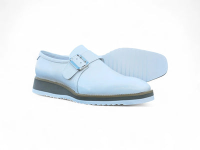 Carrucci Shoes Monkstrap Slip On Classic Leather Patent KS515 38P view 20