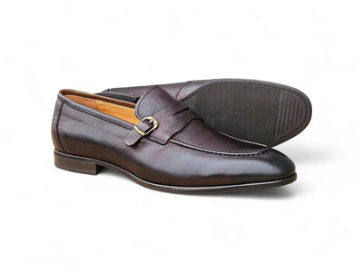 Carrucci Shoes Men's Grant Buckle Loafer Men’s Full Grain Leather KS223 06