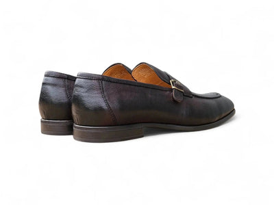 Carrucci Shoes Men's Grant Buckle Loafer Men’s Full Grain Leather KS223 06