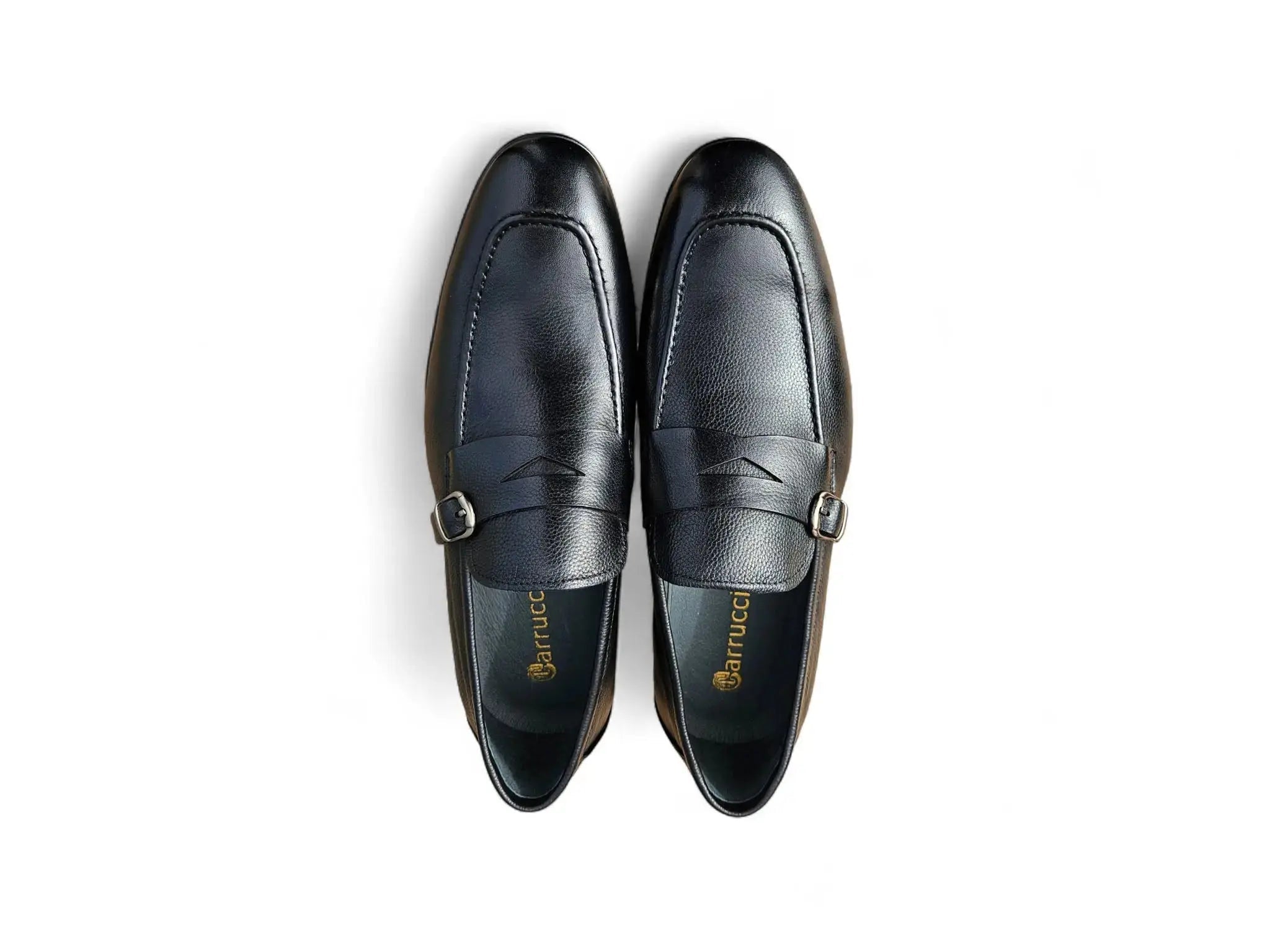 Carrucci Shoes Men's Grant Buckle Loafer Men’s Full Grain Leather KS223 06