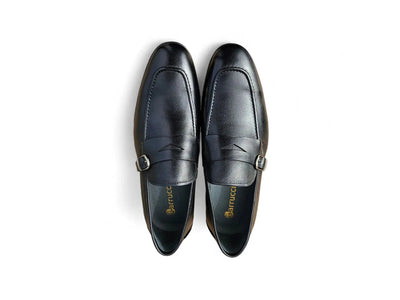Carrucci Shoes Men's Grant Buckle Loafer Men’s Full Grain Leather KS223 06
