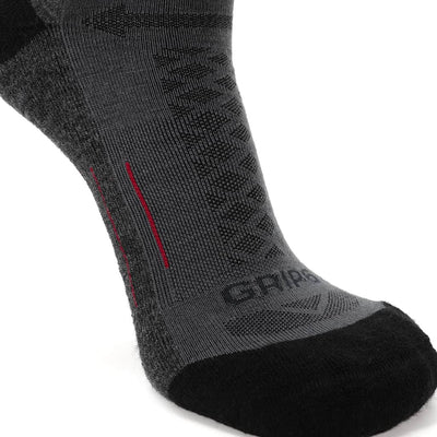 8 Pairs Graphite - Hike Crew Midweight Merino Wool Sock