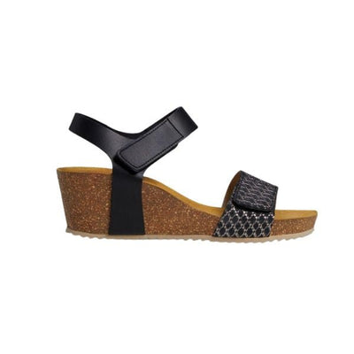 Eric Michael Gypsy Studded Fringe Wedge Sandal
