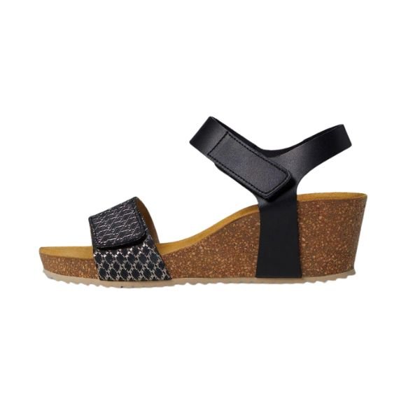 Eric Michael Gypsy Studded Fringe Wedge Sandal