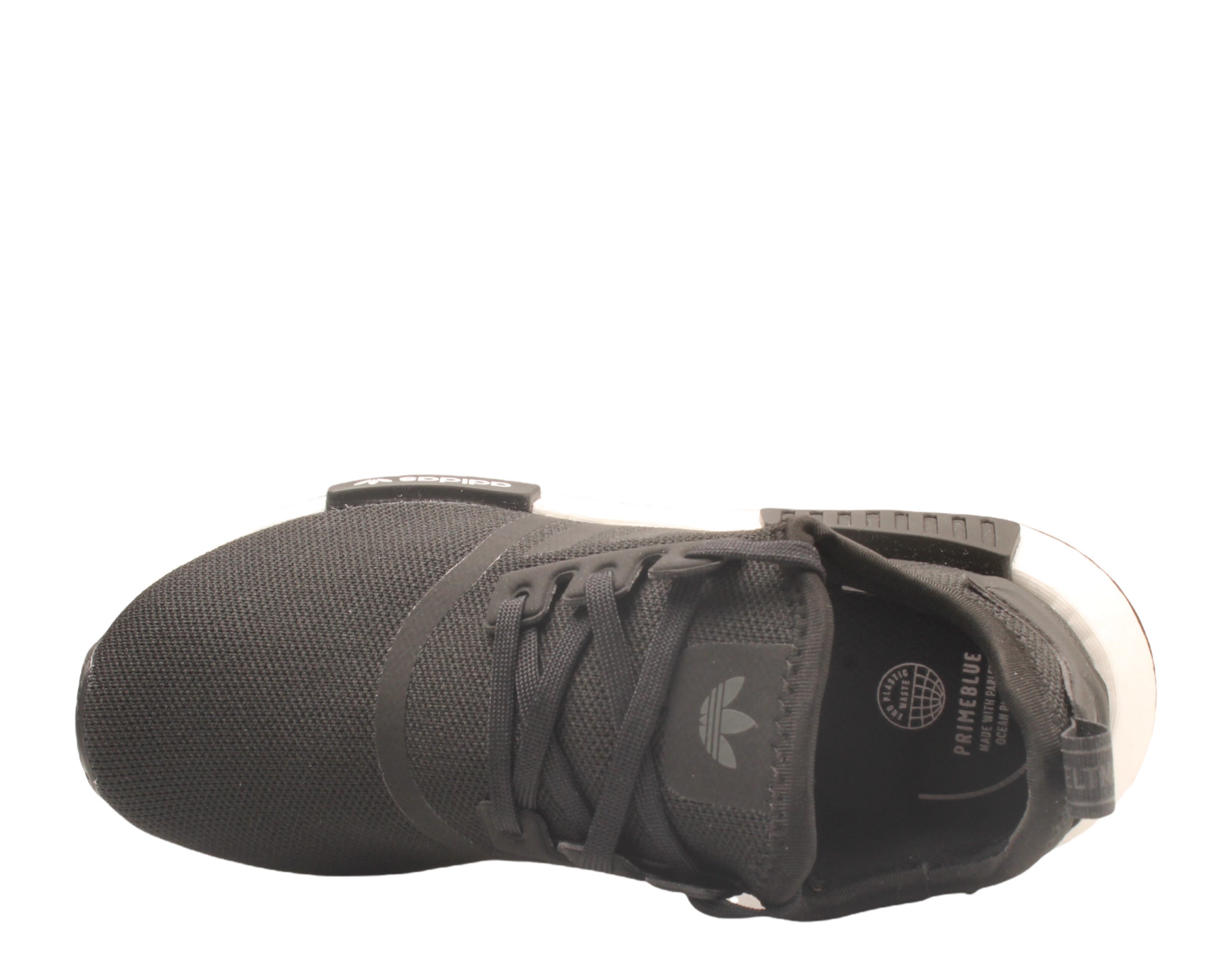 adidas NMD_R1 J Refined Kids' Sneakers — Black/White Running