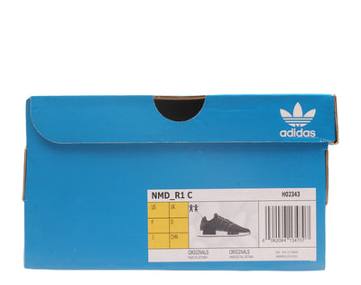 adidas NMD_R1 J Refined Kids' Sneakers — Black/White Running